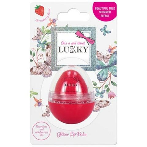 Flair Toys Lukky: Eper ízű, csillogó piros ajakbalzsam (T16138) (T16138)