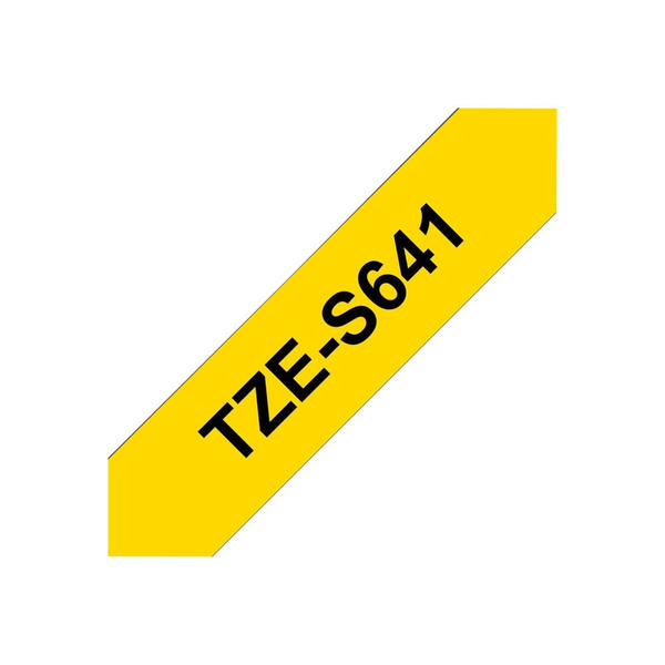 Brother TZE-S641 etiketbånd Sort på gul TZ