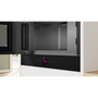 Микровълнова фурна за вграждане Bosch BFL7221B1, 21 л, 900 W, Хидролитично самопочистване, 20 функции, Черен