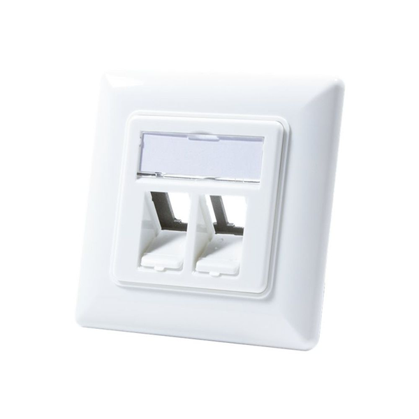 Inbouwdoos 2xKeystone Module LogiLink Signal Wit
