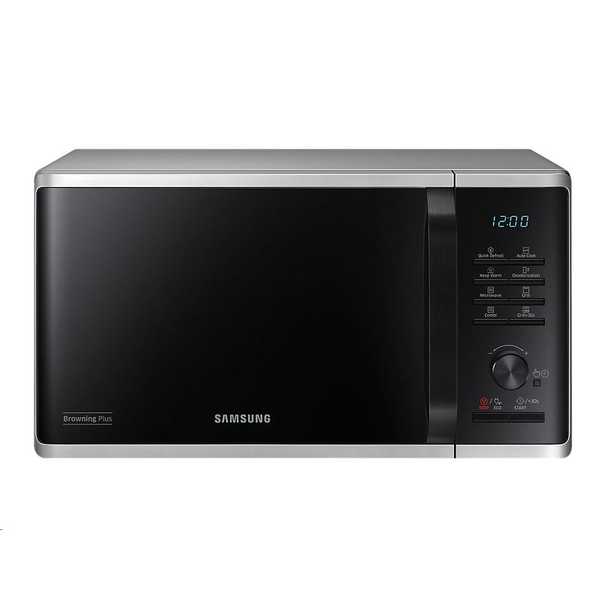 Samsung MG23K3515AS mikrovlnná trouba Pracovní deska Mikrovlnná trouba s grilem 23 l 800 W Černá, Stříbrná