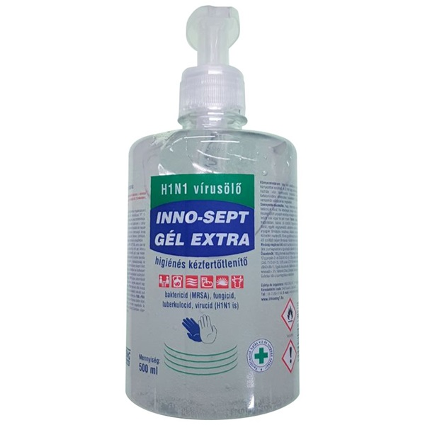 Inno-Sept ISGE500P Extra Pumpás Kézfertőtlenitő Gél 500ml (ISGE500P)