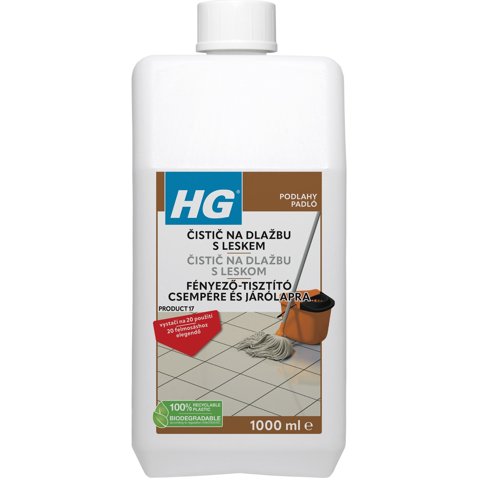 HG Padlólap fényező-tisztító, 1 l (8711577015305)