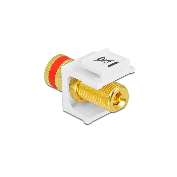 Delock Keystone szorító szerelvény > menetes anya (86304) (delock86304)