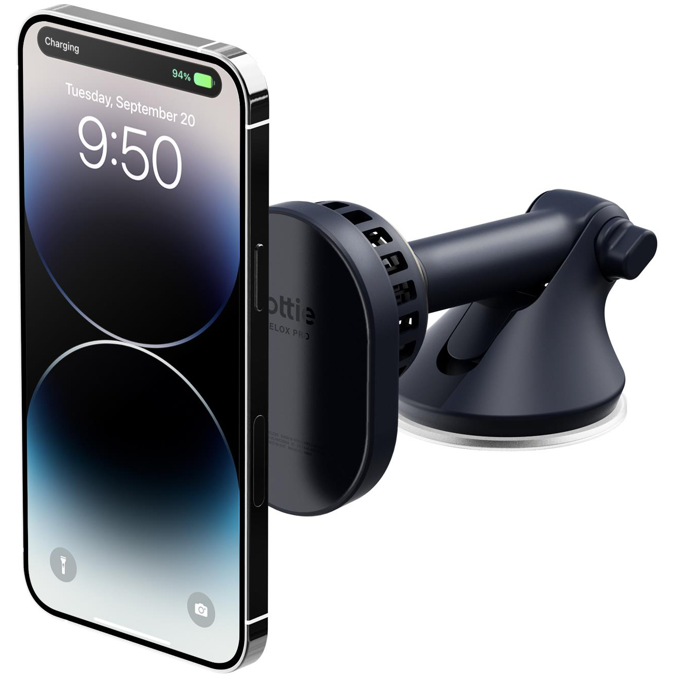 iOttie Velox Pro MagSafe Magnetic Wireless CryoFlow Cooling Dash and Windshield Car Mount (VLXWCG204)