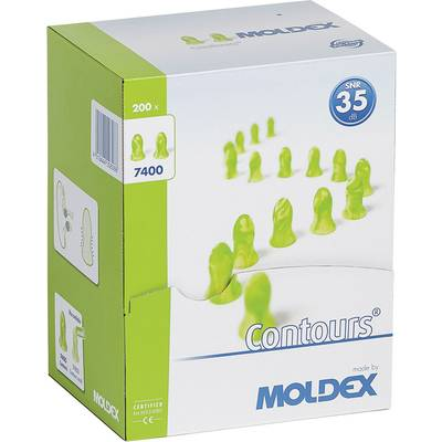 Moldex 740001 Contours Hallásvédő füldugó 35 dB eldobható 200 pár (740001)