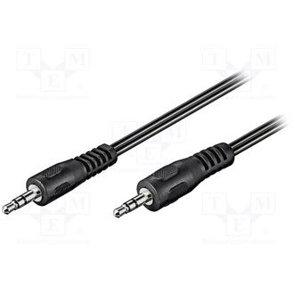 Audiokabel 3,5mm > 3,5mm (schwarz, 10 Meter)