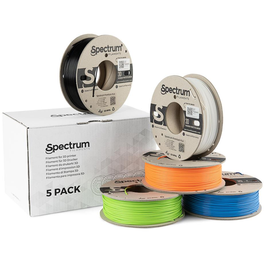 Spectrum Premium PLA 1,75 mm, 5× 0,25 kg (80747)