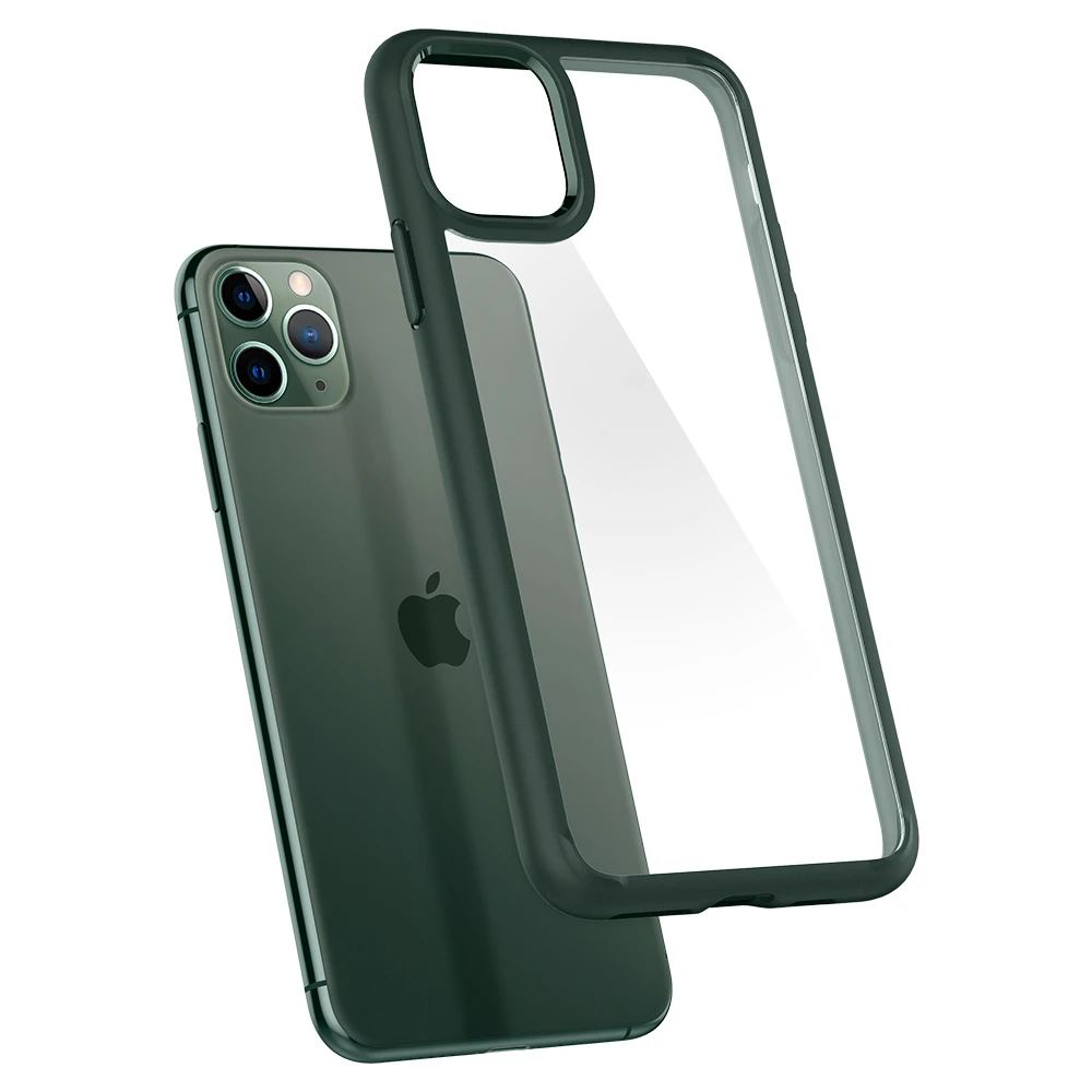 Spigen Ultra Hybrid Apple iPhone 11 Pro tok átlátszó-zöld (ACS00417) (ACS00417)