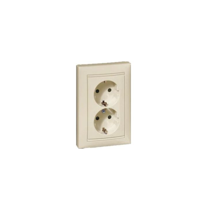 Legrand 774370 Valena 2 db 2P+F csatlakozós fali konnektor (774370)