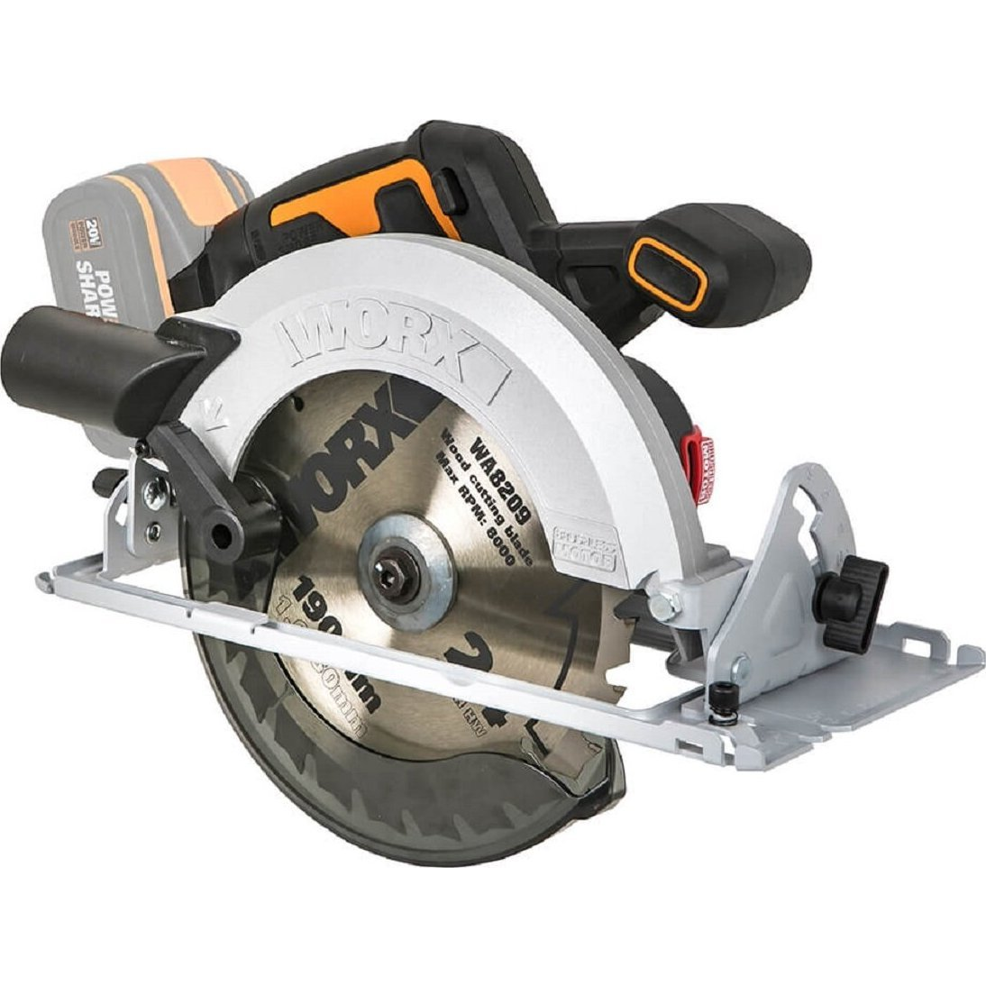 Worx WX520.9 Akkus körfűrész (akku nélkül) (WX520.9)