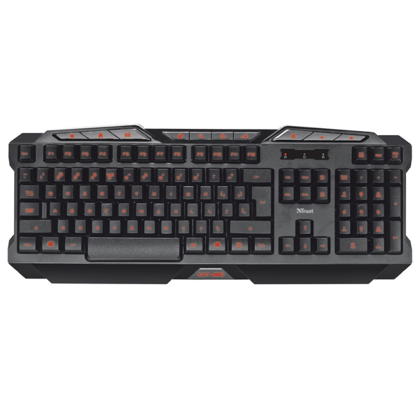 Trust GXT 280 tastiera Giocare USB QWERTY Nero