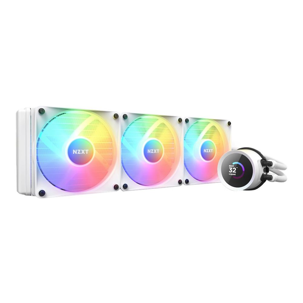 NZXT Kraken 360 RGB Folyadékhűtő Fehér (RL-KR360-W1)