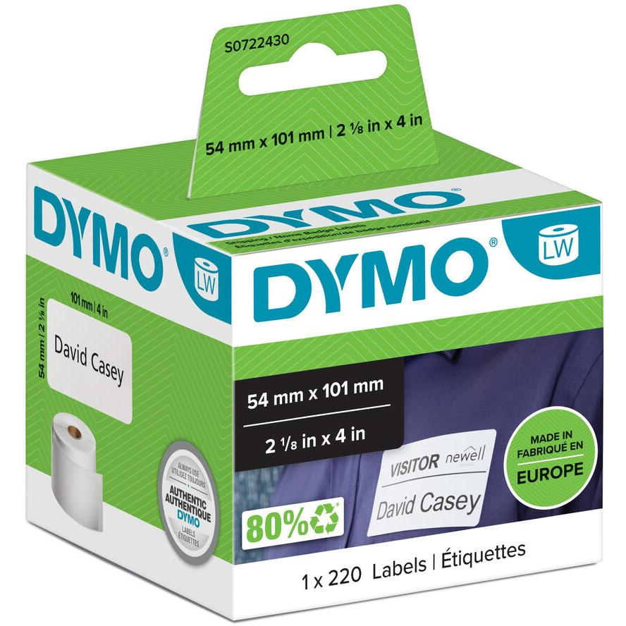 DYMO LW-Versand-/Namensschild-Etiketten 54x101mm 220St/Rolle (S0722430)