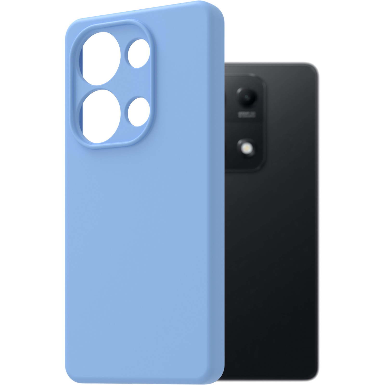 AlzaGuard Premium Xiaomi Redmi Note 14S világoskék szilikon tok (AGD-PCS483L)
