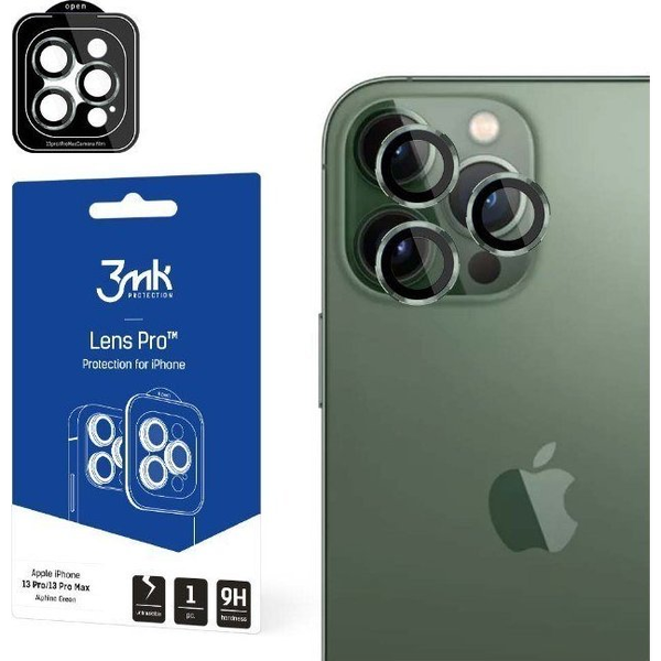 3mk Kameralencse védőfólia Pro Alpine Zöld Apple iPhone 13 Pro/13 Pro Max