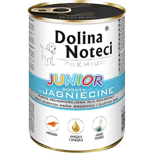  Dolina Noteci Premium Junior z jagnięciną 400g