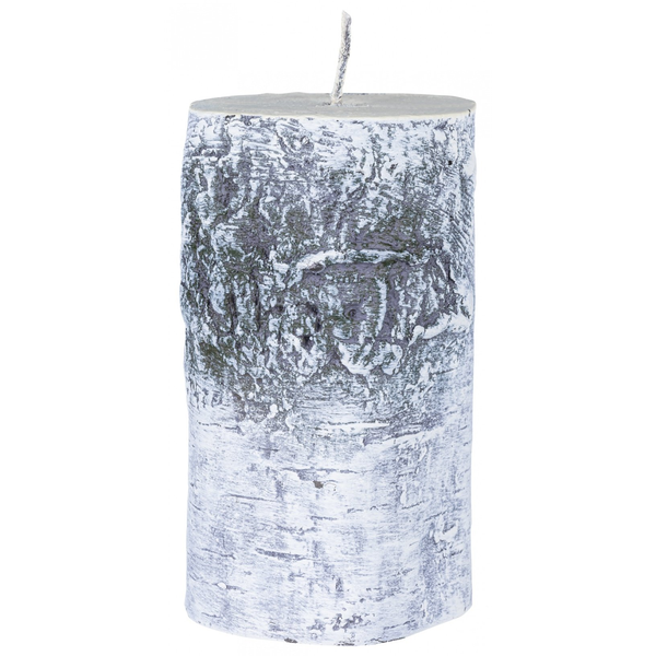 Świeca słupek DONAU HOME Brzoza, 70x120mm, biały
