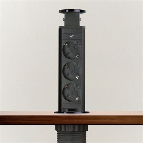 Delight rejtett hálózati elosztó 3 aljzat (20430BB) (20430BB)