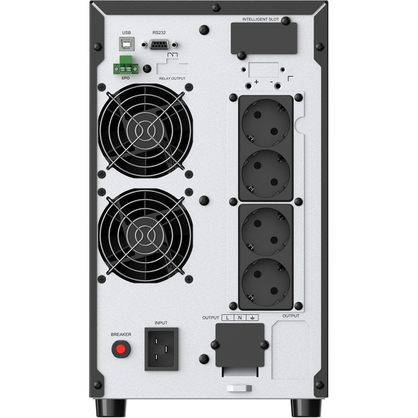 Conceptronic ZEUS52ES3K UPS-enhed Dobbeltkonvertering (online) 3 kVA 2700 W 4 AC stikkontakt(er)