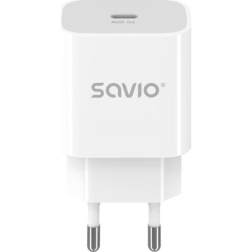 Savio Savla-09 Mobiltelefon Töltő - Univerzális Fehér Váltakozó Áram Szabadtéri (SAVLA-09)