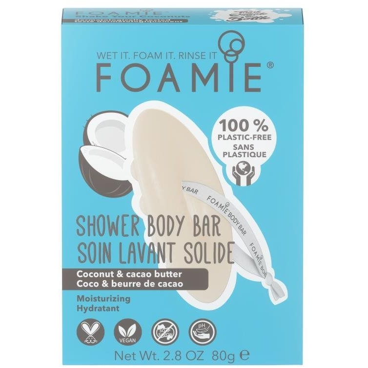 FOAMIE Shower Body Bar Shake Your Coconuts 80 g (4063528008923)