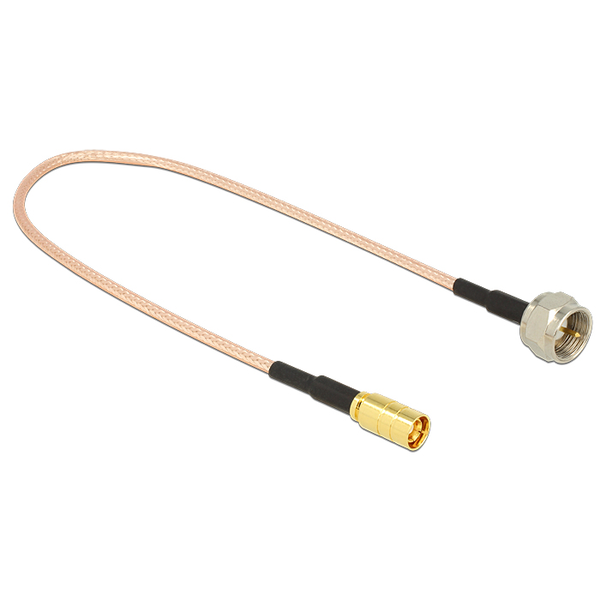 Delock Antennakábel F Csatlakozó > SMB jack 25 cm