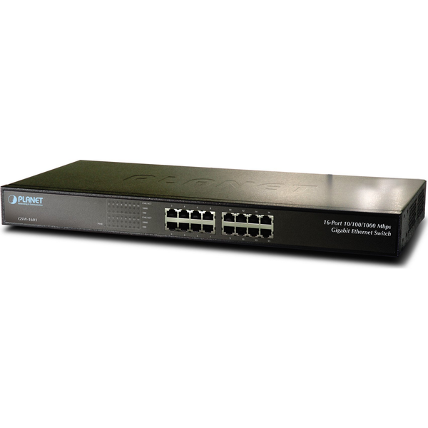 PLANET GSW-1601 - switch - 16 ports - unmanaged