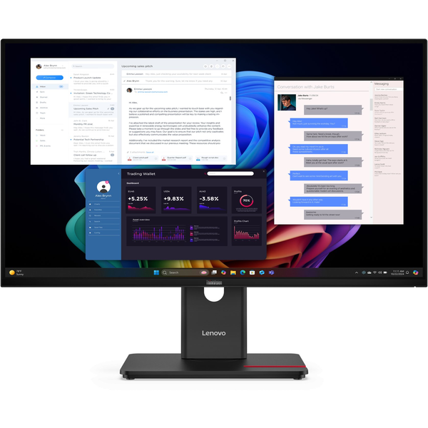 Lenovo ThinkVision T27UD-40 LED display 68,6 cm (27") 3840 x 2160 Pixel 4K Ultra HD LCD Nero