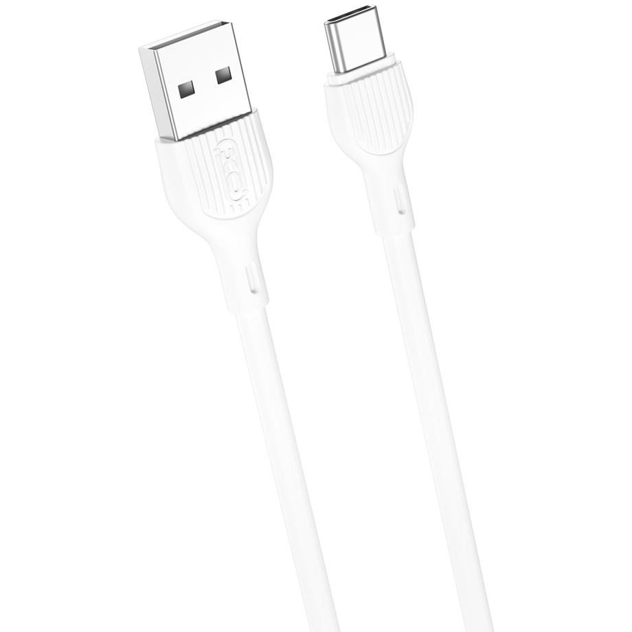 XO NB200 USB-A - Type-C Kábel 2.1A 2m - Fehér (NB200TYPEC2MWH)