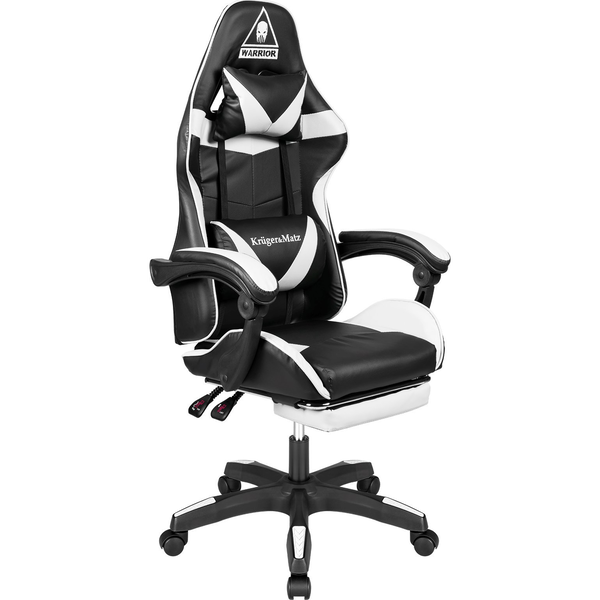 Kruger&Matz Warrior GX-150 Gamer Szék Fekete-Fehér