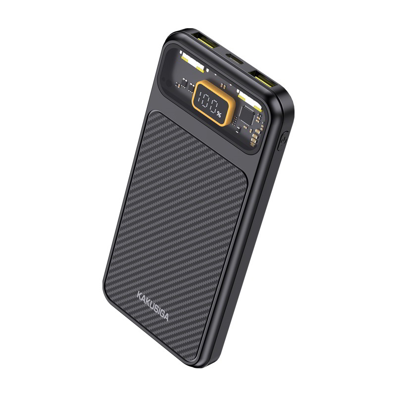 KAKUSIGA KSC-890 Power Bank 10000mAh - Fekete (KSC890BK)