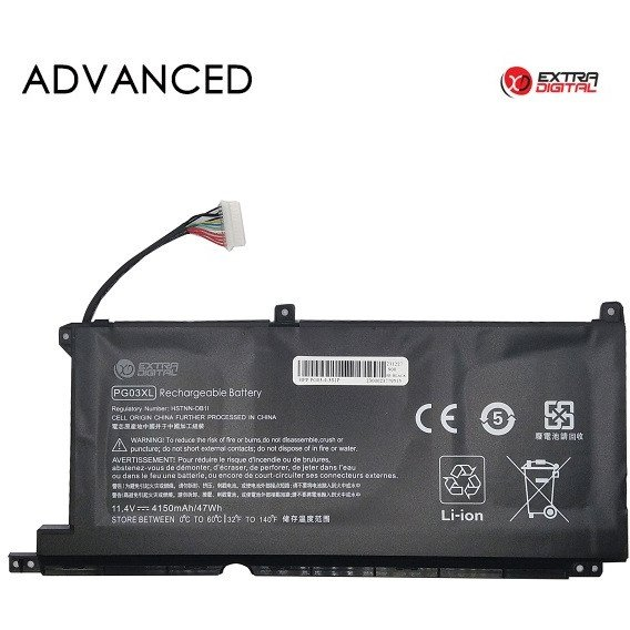 Bateria Extra Digital Nešiojamo kompiuterio baterija HP PG03XL, 4150mAh, Extra Digital Advanced