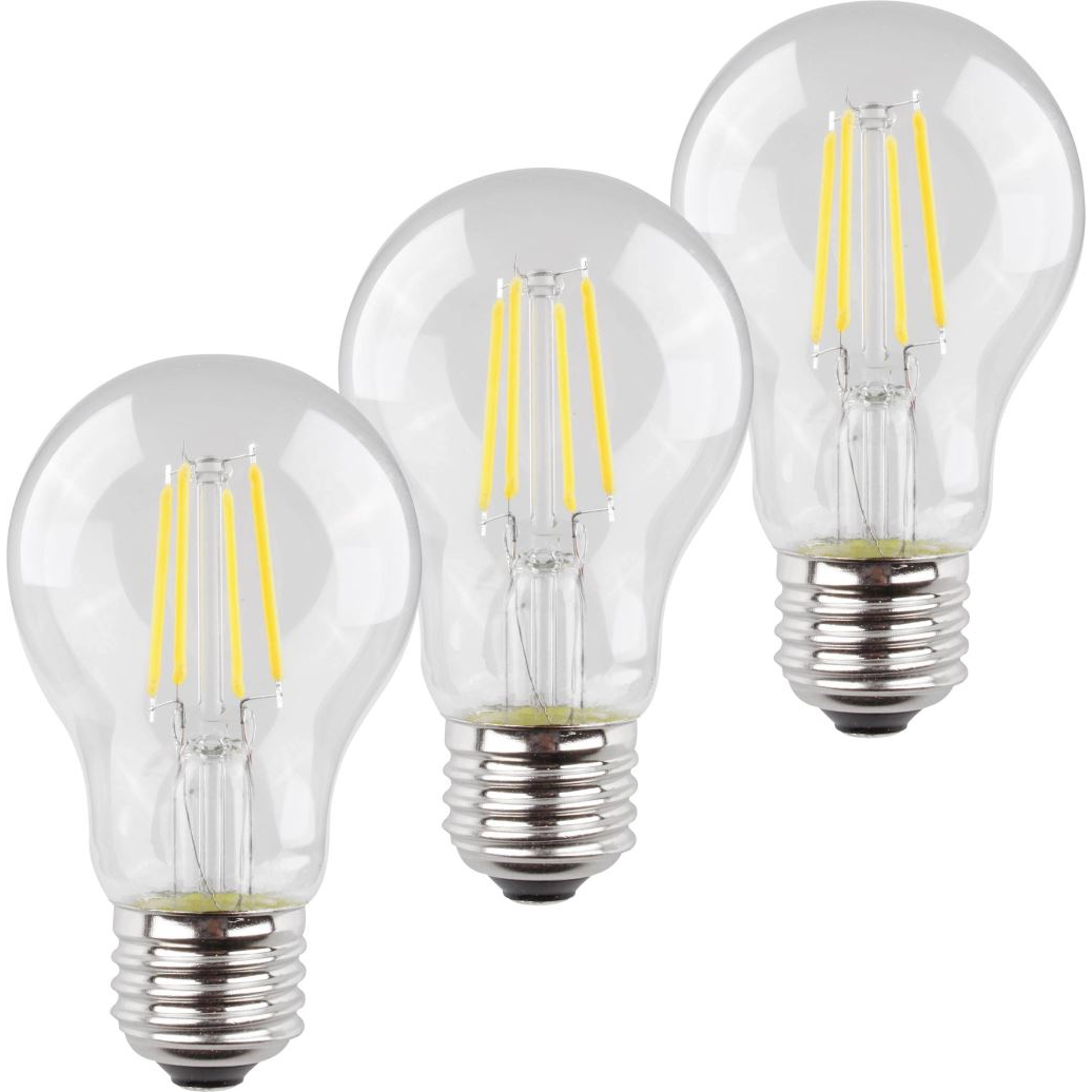 Müller-Licht LED EEK E (A-G) E27 Izzólámpa forma 4W = 40W Melegfehér 3db (400290) (ML400290)