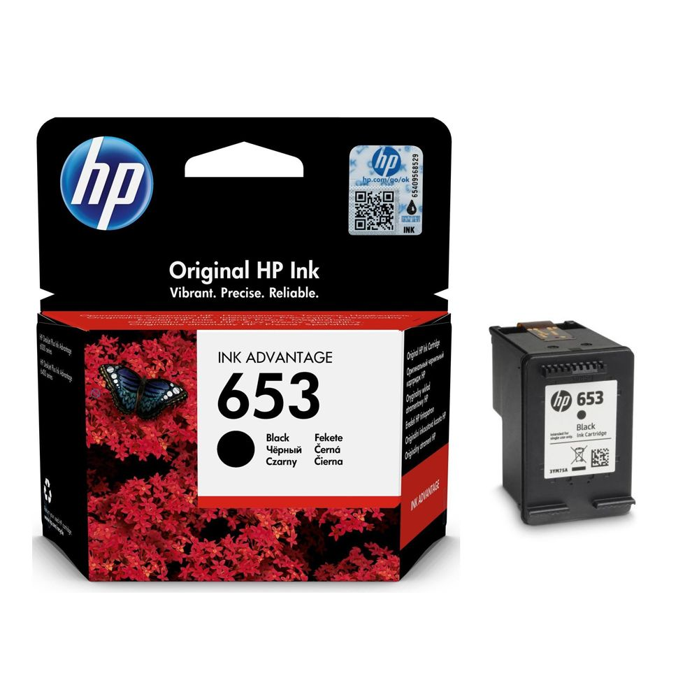 HP 3YM75AE (653) Black tintapatron (3YM75AE)