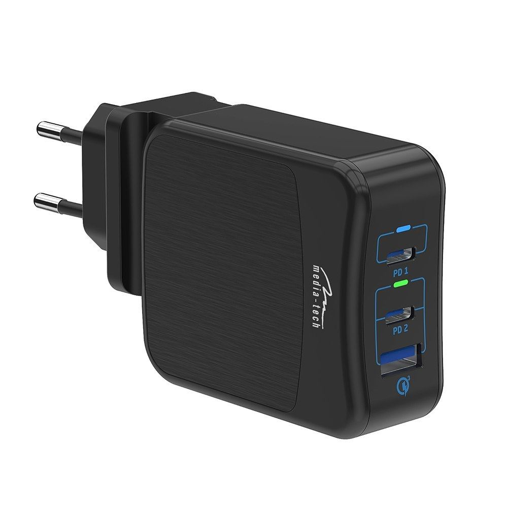 Media-Tech MT6252 USB-C PD Smart hálózati töltő adapter (MT6252)