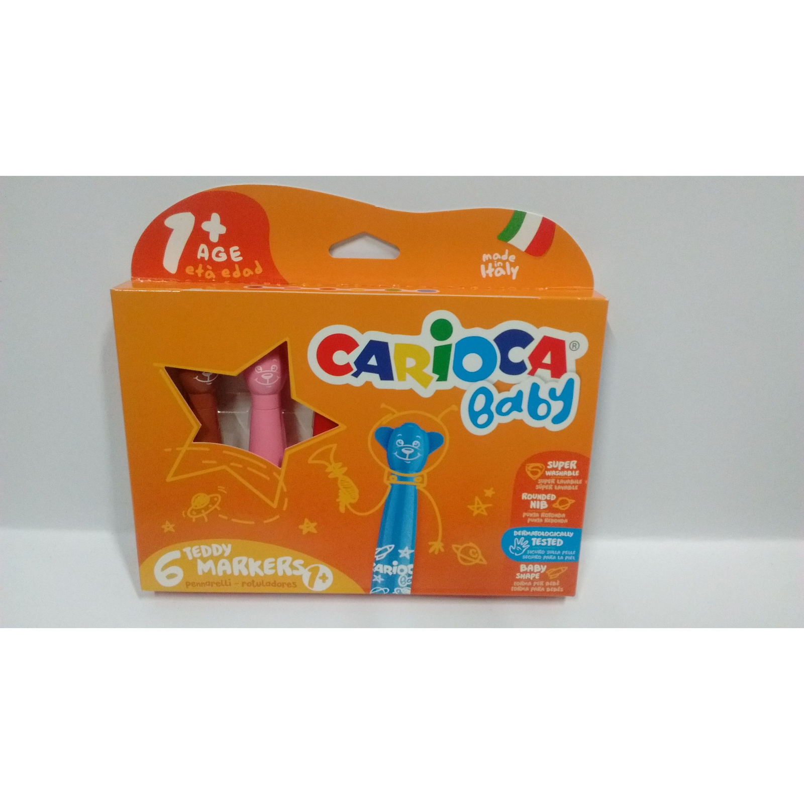 Carioca kimosható bébi filctoll szett 6db-os (42815) (KAMX0042)