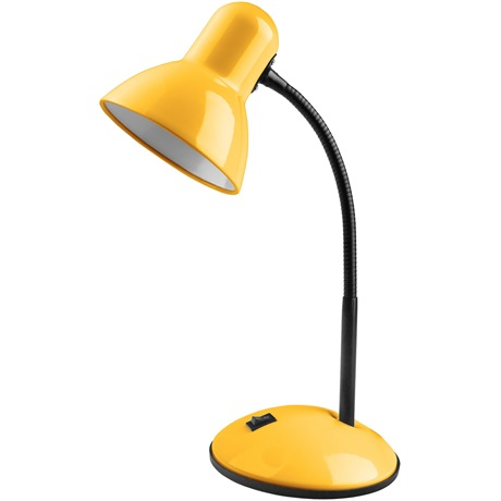 Настолна лампа Avide, метал, жълт, до 40W, E27