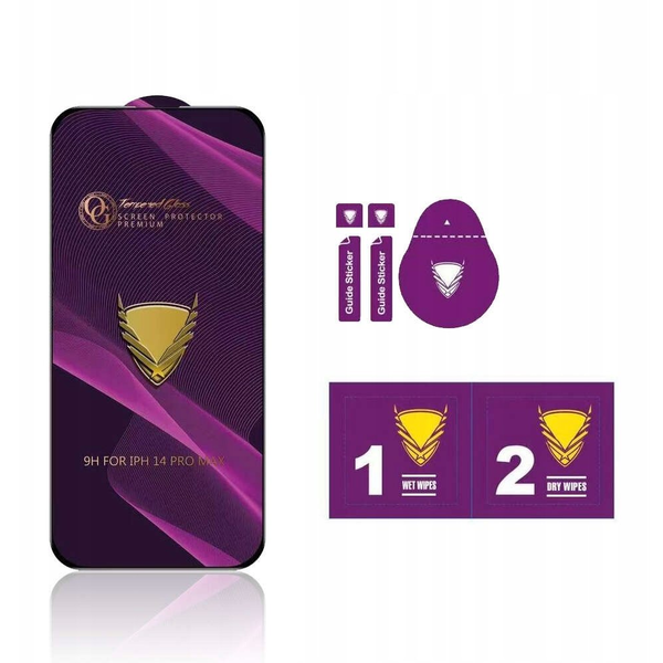 Szkło hartowane OG Premium do Redmi Note 13 Pro 4G / 5G (global) / Note 14s 4G czarna ramka