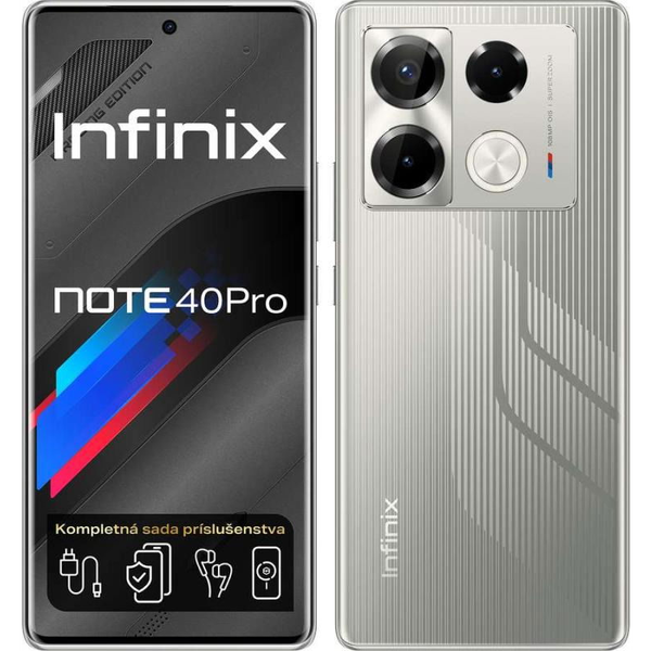 Chytrý telefon Infinix NOTE 40 Pro 12 GB / 256 GB 4G (LTE) stříbrný