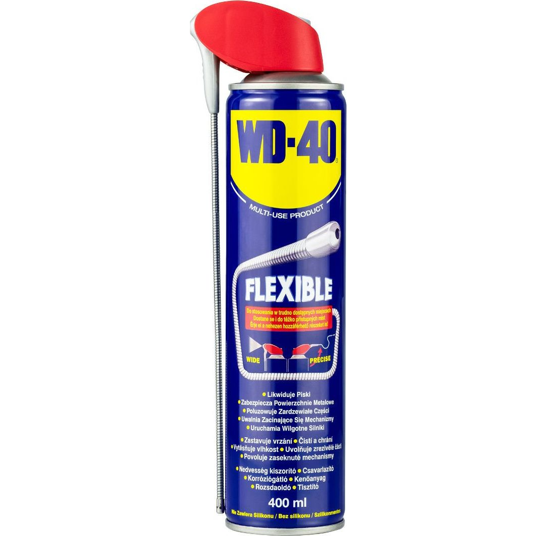 WD-40 univerzális spray, kenőspray, fexibilis csővel, 400ml (30486881) (V-01-401X-400ml)
