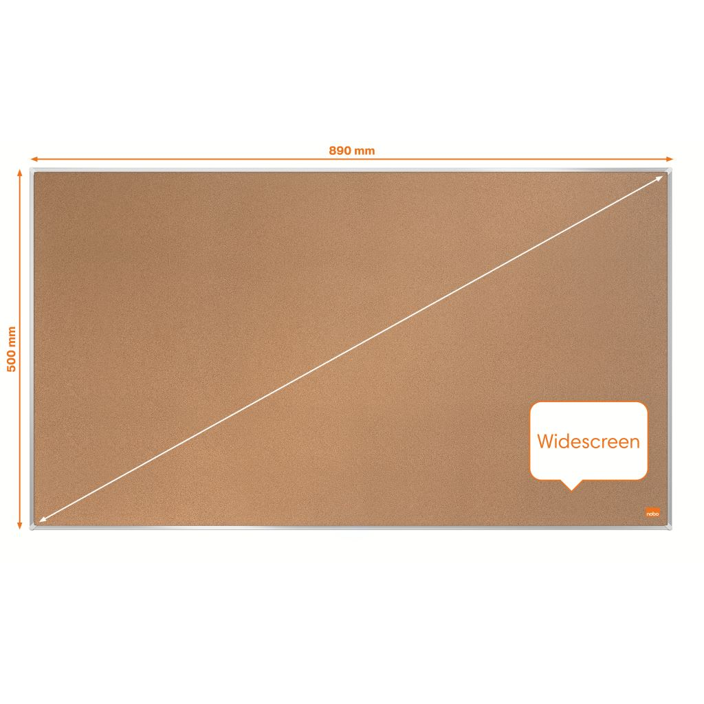 NOBO Parafatábla 89x50cm aluminium kerettel (VN5415) (VN5415)