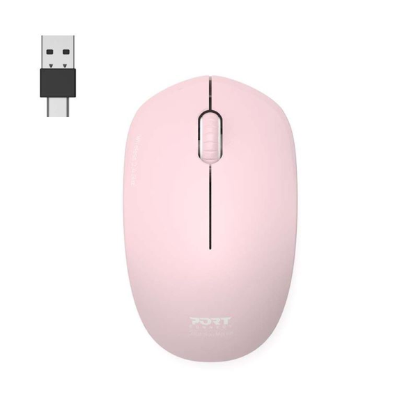 Port Designs Wireless Collection II Egér 1600 DPI - Rózsaszín