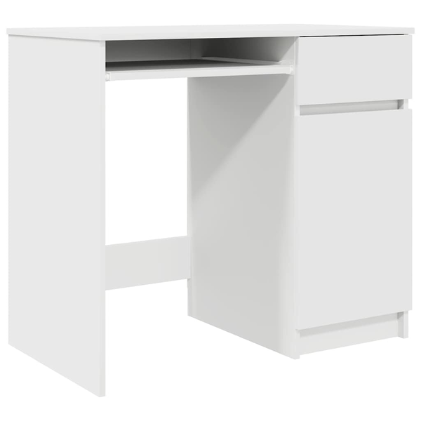 fehér forgácslap íróasztal 86x49x76 cm