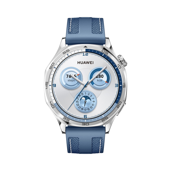 Watch GT5 46mm (Vili-B19W) (silber, blaues, gewebtes Armband)