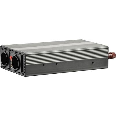 Inverter, feszültségátalakító, csavaros csipeszek, 24V/230V, 1200W, Voltcraft MSW 1200-24-G (MSW 1200-24-G)