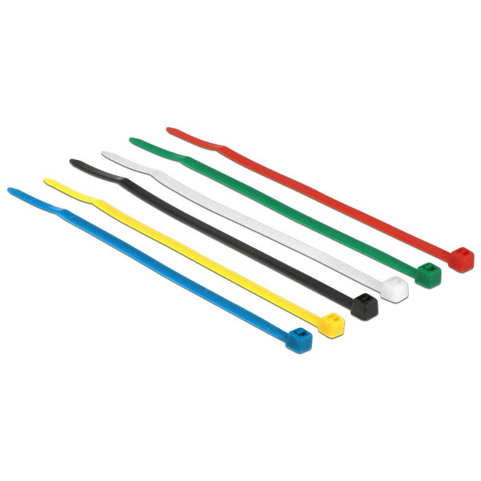 Delock színes kábelkötözők, 100mm x 2,5 mm, 100 darab (18627) (DL18627)