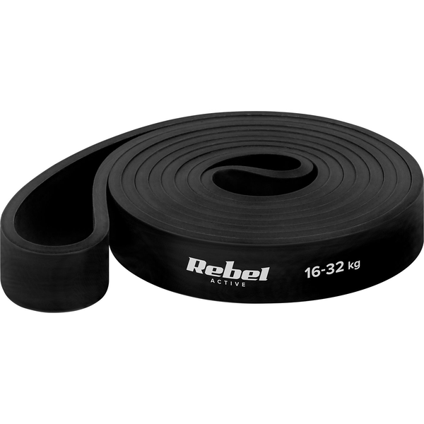 Rebel Active Edzőgumi TPE Power Band PT-3, fekete 16-32 kg