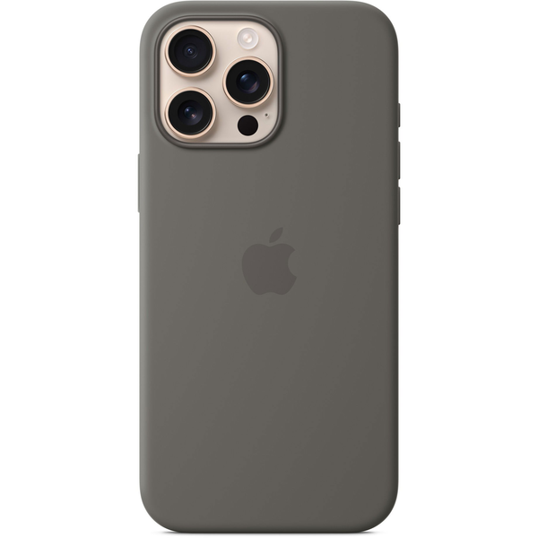 Предпазен калъф Apple Silicone Case with MagSafe за iPhone 16 Pro Max, Stone Gray