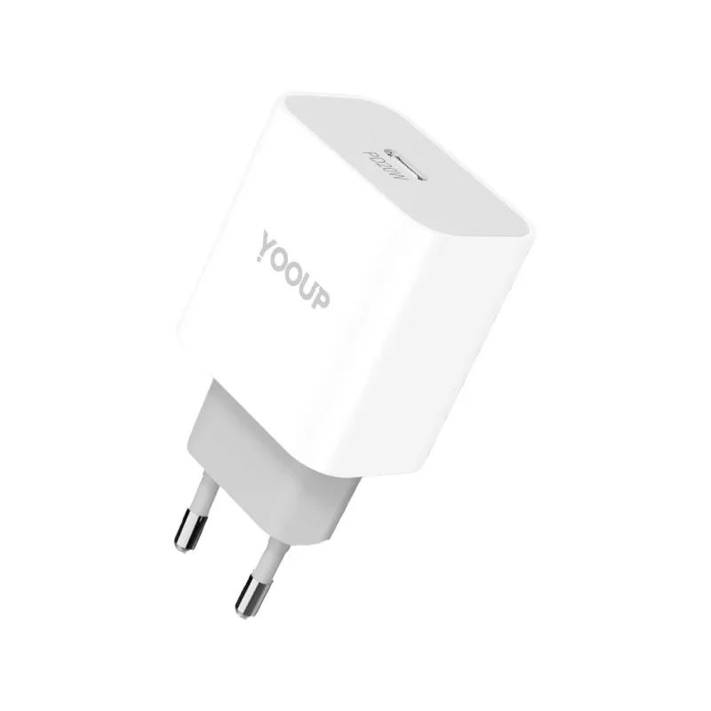 YOOUP 1x USB-C hálózati töltő 30W fehér (NC60-C 30) (NC60-C 30)